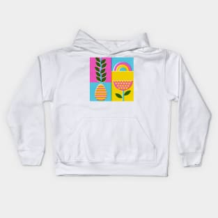 cute easter egg pattern Kids Hoodie